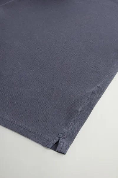 Polokošeľa Woolrich Mackinack Polo Melton Blue