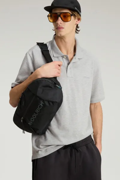 Polokošeľa Woolrich Classic American Polo Light Grey Melange