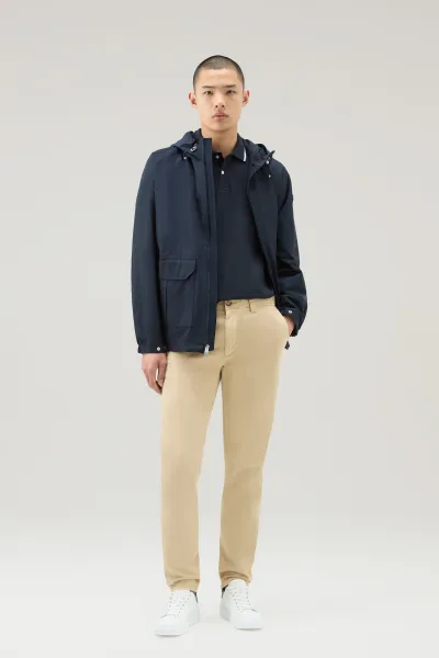 Polokošeľa Woolrich Monterey Polo Melton Blue