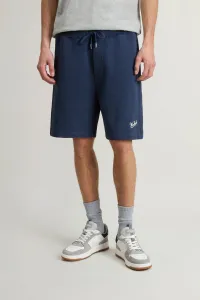 Teplákové Šortky Woolrich Mouline Shorts Melton Blue