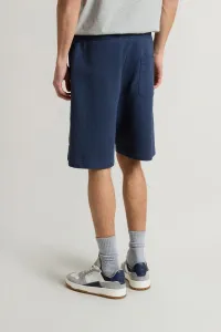 Teplákové Šortky Woolrich Mouline Shorts Melton Blue