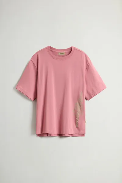 Tričko Woolrich Graphic Tee Dry Rose