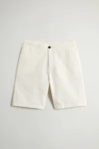 Šortky Woolrich Linen Blend Shorts Feather White