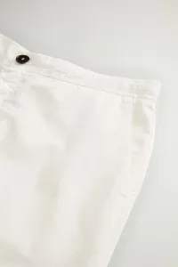 Šortky Woolrich Linen Blend Shorts Feather White