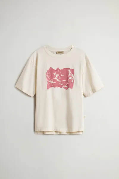 Tričko Woolrich Graphic Tee Jet Stream Leaf