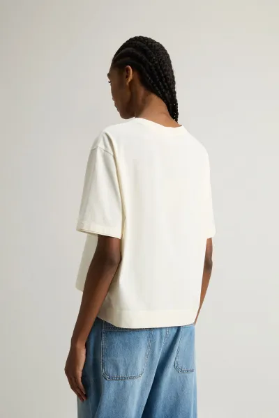 Tričko Woolrich Logo Tee Jet Stream