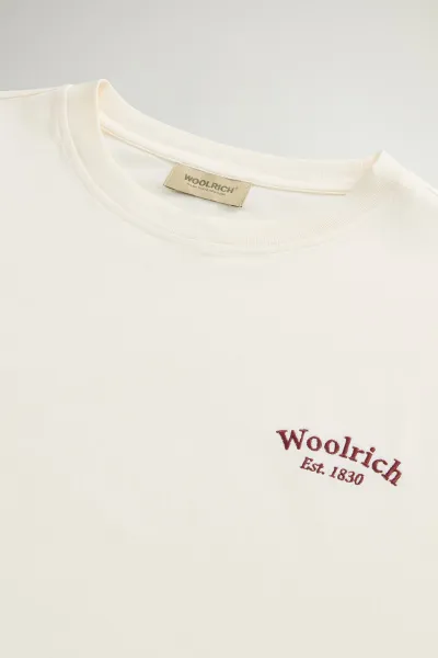 Tričko Woolrich Logo Tee Jet Stream