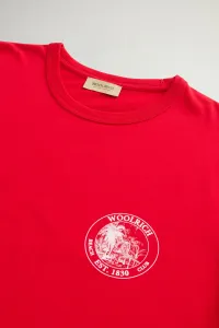 Tričko Woolrich Graphic T-Shirt Barbados Cherry