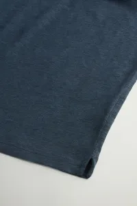 Polokošeľa Woolrich Linen Polo Melton Blue