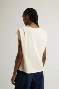 Tričko Woolrich Pleated T-Shirt Jet Stream