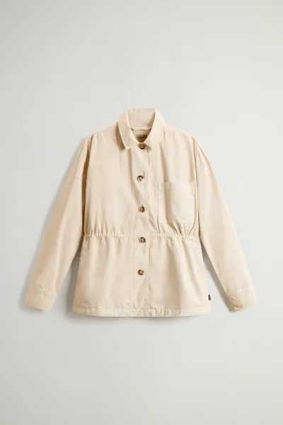 Košeľa Woolrich Gabardine Overshirt Light Oak