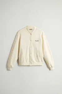 Mikina Woolrich Classic Fleece Bomber White