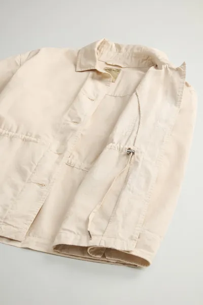 Košeľa Woolrich Gabardine Overshirt Light Oak