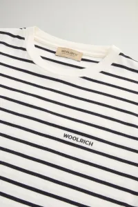 Tričko Woolrich Striped T-Shirt White Stripe