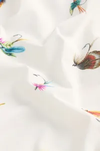 Košeľa Woolrich Printed Cotton Poplin Shirt White Hook
