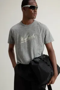 Tričko Woolrich Mouline Jersey Logo T-Shirt Medium Grey