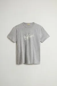 Tričko Woolrich Mouline Jersey Logo T-Shirt Medium Grey
