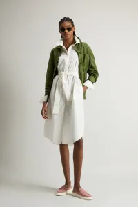 Šaty Woolrich Belted Shirt Dress Jet Stream