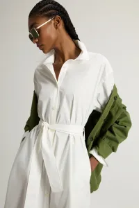 Šaty Woolrich Belted Shirt Dress Jet Stream