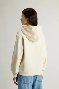 Mikina Woolrich Classic Fleece Hoodie White