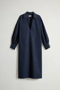 Šaty Woolrich Tunic Short Dress Melton Blue