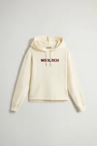 Mikina Woolrich Classic Fleece Hoodie White