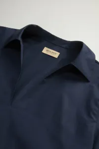 Šaty Woolrich Tunic Short Dress Melton Blue