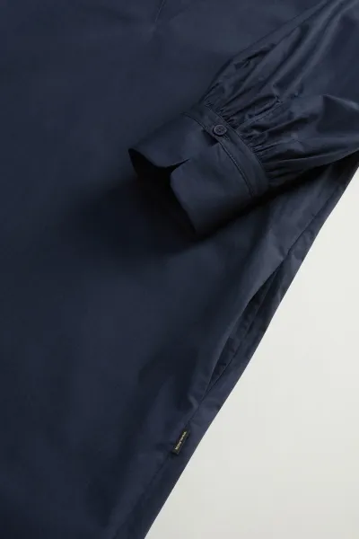 Šaty Woolrich Tunic Short Dress Melton Blue