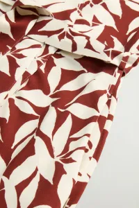Šaty Woolrich Printed Fluid Dress Red Leaf