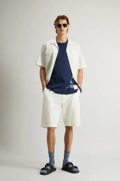 Tričko Woolrich Offshore T-Shirt Dream Blue