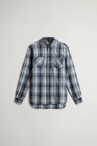 Košeľa Woolrich Madras Shirt Blue Check