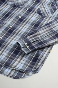 Košeľa Woolrich Madras Shirt Blue Check