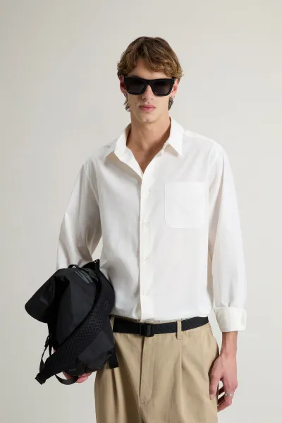Košeľa Woolrich Summer Shirt Jet Stream