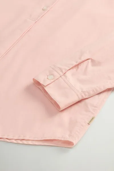 Košeľa Woolrich Relaxed Henley Shirt Rose Smoke