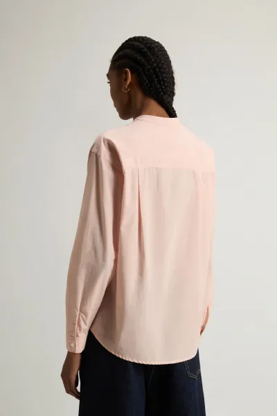 Košeľa Woolrich Relaxed Henley Shirt Rose Smoke