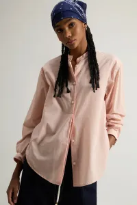 Košeľa Woolrich Relaxed Henley Shirt Rose Smoke
