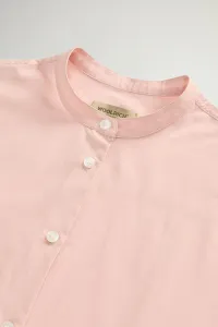 Košeľa Woolrich Relaxed Henley Shirt Rose Smoke