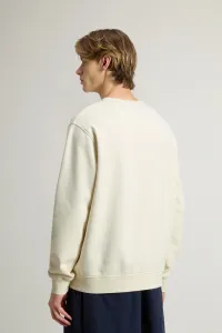 Mikina Woolrich Graphic Crewneck Jet Stream