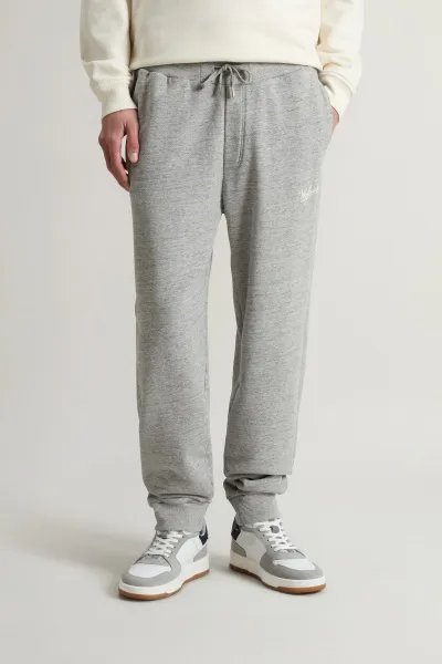 Tepláky Woolrich Mouline Sweatpant Medium Grey