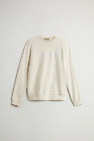 Mikina Woolrich Light Fleece Crewneck Jet Stream