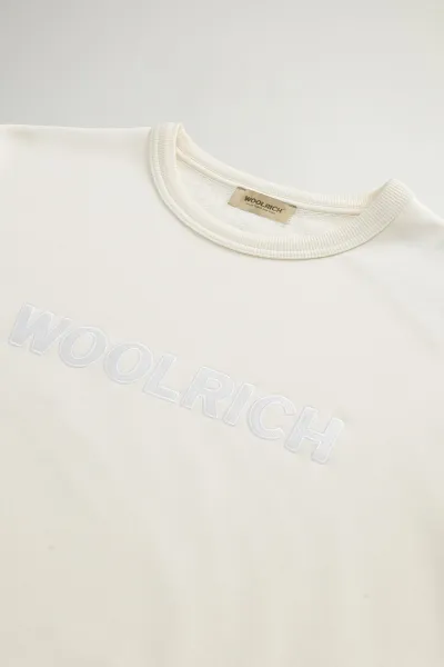 Mikina Woolrich Light Fleece Crewneck Jet Stream
