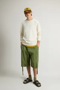 Mikina Woolrich Light Fleece Crewneck Jet Stream