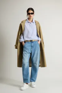 Košeľa Woolrich Seersucker Cotton Shirt Blue Stripe