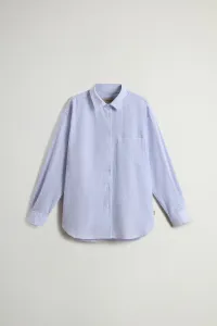 Košeľa Woolrich Seersucker Cotton Shirt Blue Stripe