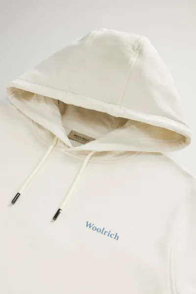 Mikina Woolrich Graphic Hoodie Jet Stream