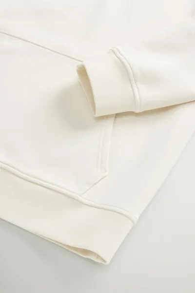 Mikina Woolrich Graphic Hoodie Jet Stream