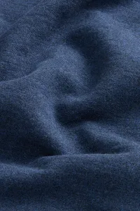 Mikina Woolrich Mouline Crewneck Melton Blue