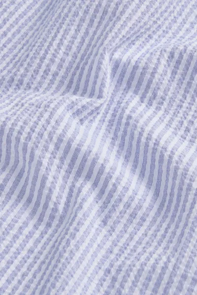 Košeľa Woolrich Seersucker Cotton Shirt Blue Stripe