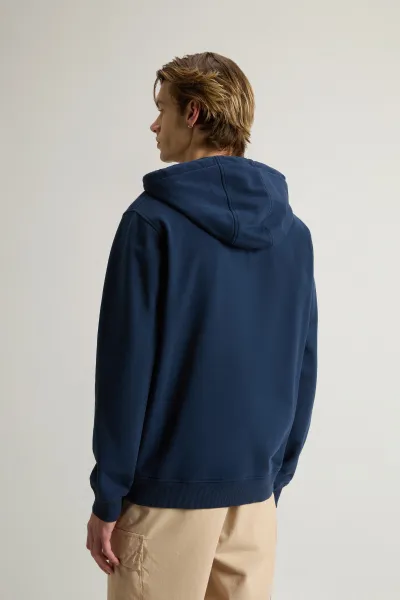 Mikina Woolrich Light Fleece Full-Zip Hoodie Dream Blue