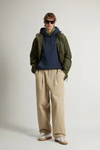 Mikina Woolrich Graphic Hoodie Melton Blue